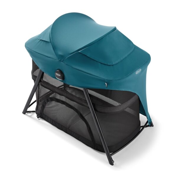 Graco® Lite Traveler 4 en 1 Corralito con 4 modos, moisés de noche, corralito para niños pequeños, modo de tienda de jue