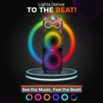 Bocina Bluetooth Pyle PPHP1028 240W Sistema Estéreo Inalámbrico Pantalla LED