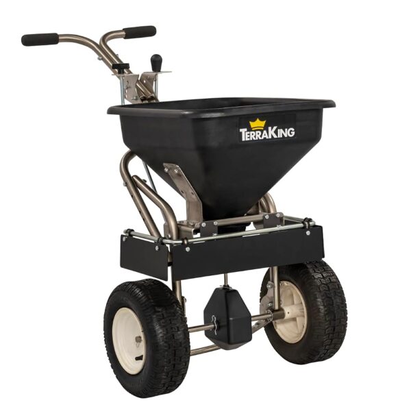 Esparcidor Comercial TerraKing Agri-Fab 45-0563 70 Libras Marco de Acero Inoxidable