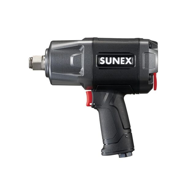 Llave de Impacto Sunex Tools SX3402 3/4 Pulgadas Accionamiento Universal Carcasa de Aleación de Magnesio Negro