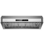 VIKIO HOME Campana Extractora de 30 Pulgadas Debajo del Gabinete, Campana de Cocina con 980 CFM, Sensor de Gestos de 3 V