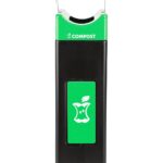 Serie Avante™ fabricado en los Estados Unidos, contenedor de compost negro, 30 galones estrecho, panel de compost verde,