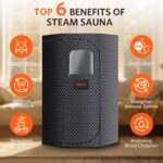 Sauna Portátil RRGFB FUL-8613 para el Hogar con Vaporizador de 3 Litros Control Remoto Silla Plegable Temporizador Ajust