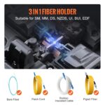 VEVOR Empalmador de fusión de fibra 6 motores, empalme 6s de alineación de núcleo y calefacción 13s con pantalla táctil