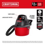 Aspiradora Húmedo Seco Craftsman CMXEVBE17595 16 Galones 6.5 HP Pico con Aspiradora Portátil Craftsman CMXEVBE17250 2.5