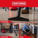 Aspiradora Húmedo Seco Craftsman CMXEVBE17595 16 Galones 6.5 HP Pico con Aspiradora Portátil Craftsman CMXEVBE17250 2.5