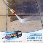 Lavadora a Presión Eléctrica COSTWAY GT-10365US-BL-SECY 2300 PSI 1.8 GPM Azul y Negro