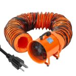 Ventilador Extractor EliteEdge FOyaxibxp-R3Pcvy3G24Jwncp 12 Pulgadas 580 W Manguera 32.8 Pies Naranja