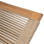 Juego de 2 Tumbonas Ajustables Christopher Knight Home Modelo 321116 Marco de Madera de Acacia Asientos de Cuerda Teca y