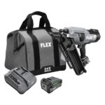 FLEX Kit de clavadora de 30° sin escobillas de 24 V, tiempo de rampa cero, 3 clavos/segundo, ideal para enmarcar, revest
