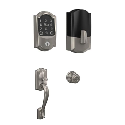 Cerradura Inteligente Schlage Encode Plus con Manija Camelot Wi-Fi Níquel Satinado