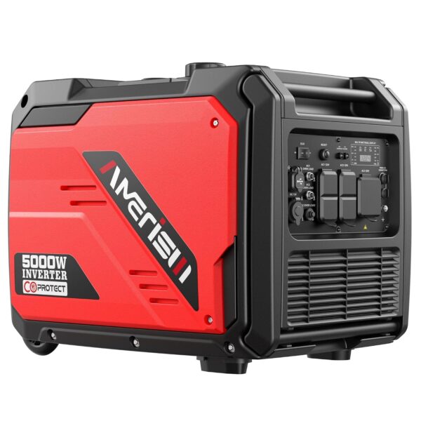 Generador Inversor Amerisun AM5046C 5000 Watts Sensor de CO Rojo