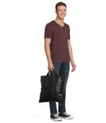 Mochila AllSaints Kei M002XB Piel de Cordero Negro Convertible en Bolso 20 Litros