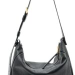 Bolso de Mano AllSaints Madea Grain Shldr Negro Piel de Vaca 14x10x5 pulgadas