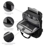 Mochila de Viaje Travelpro Altitude 430240001 Expandible para Laptop de 16 Pulgadas 25-30 Litros Negro Azabache Resisten