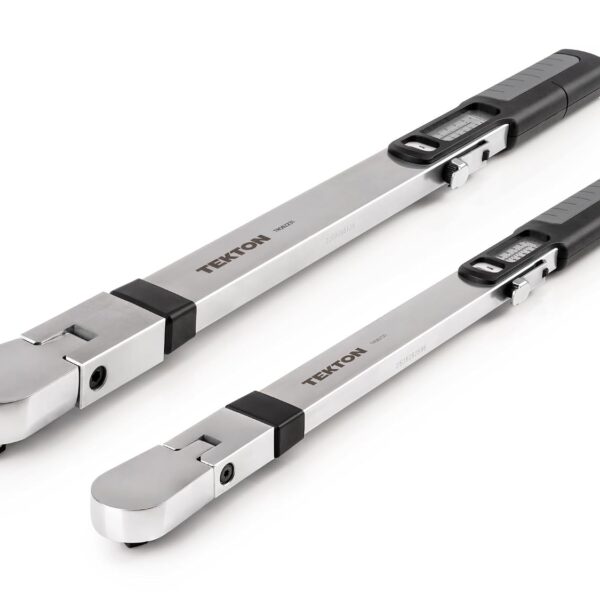 TEKTON TRQ99903 - Juego de llaves dinamométricas de haz dividido de 3/8, 1/2 pulgadas, 72 dientes con estuches, 2 piezas
