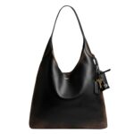 Bolso de Hombro Coach Brooklyn 39 CBH42 LHPMZ Cuero Negro Marrón
