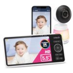 Monitor para Bebé VTech Smart HD Plus WiFi Pantalla 5.5 Pulgadas Zoom 24X Visión Nocturna Blanco