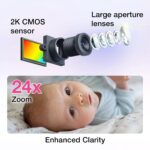 Monitor para Bebé VTech Smart HD Plus WiFi Pantalla 5.5 Pulgadas Zoom 24X Visión Nocturna Blanco