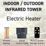 Calentador de Torre Infrarrojo LifeSmart PD15R Exterior Negro 1500 Vatios
