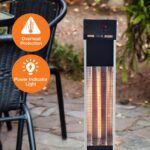Calentador de Torre Infrarrojo LifeSmart PD15R Exterior Negro 1500 Vatios
