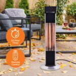 Calentador de Torre Infrarrojo LifeSmart PD15R Exterior Negro 1500 Vatios