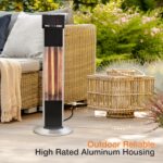 Calentador de Torre Infrarrojo LifeSmart PD15R Exterior Negro 1500 Vatios
