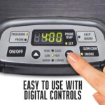 MARCA WESTON 2-en-1 XL Olla de cocción lenta programable y ahumador eléctrico para interiores, 9,46 litros, con parrilla