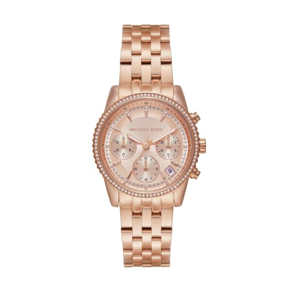 Reloj Michael Kors Bryant MK7531 Cronógrafo Mujer Acero Inoxidable Oro Rosa 35 mm