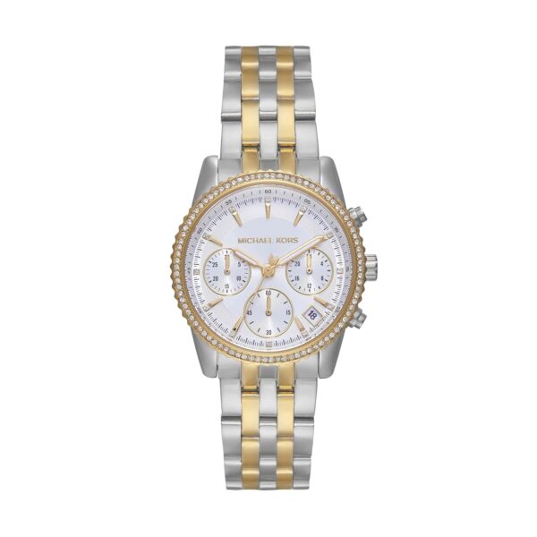 Reloj Michael Kors Bryant MK7532 Cronógrafo Mujer Acero Inoxidable Dos Tonos 35 mm