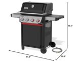 Parrilla de Gas Natural Weber Spirit E-425 4 Quemadores Negro