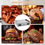 Plancha eléctrica de acero inoxidable, plancha eléctrica comercial de 29 pulgadas, parrilla Teppanyaki antiadherente par