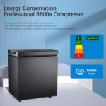 Electactic Congelador de 1.8 pies cúbicos con 2 cestas extraíbles, congelador compacto de pie con puerta superior abiert