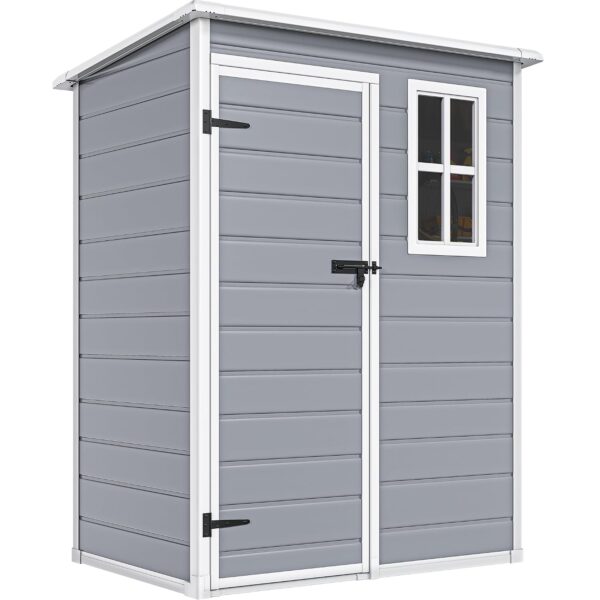 Cobertizo de Almacenamiento DWVO MADWVPdLTM Resina 5x3 pies con Piso Gris