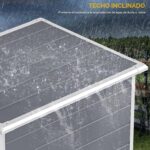 Cobertizo de Almacenamiento DWVO MADWVPdLTM Resina 5x3 pies con Piso Gris