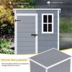 Cobertizo de Almacenamiento DWVO MADWVPdLTM Resina 5x3 pies con Piso Gris