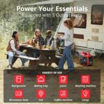 Generador Inversor de Gasolina Amerisun AM5020C 2500 Vatios Rojo con Sensor de CO