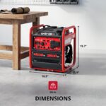Generador Inversor Portátil AMERISUN AM5041C 4500 Vatios a Gas Rojo y Negro