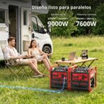 Generador Inversor Portátil AMERISUN AM5041C 4500 Vatios a Gas Rojo y Negro