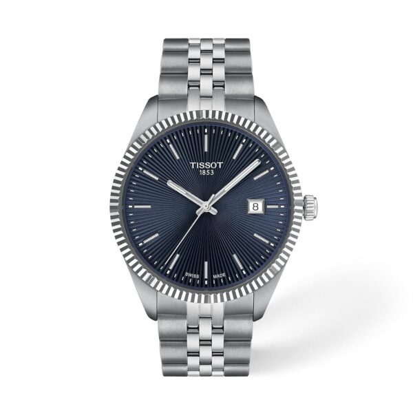 Reloj Tissot Ballade T1564101104100 40mm Esfera Azul Caja Acero Inoxidable Correa Acero