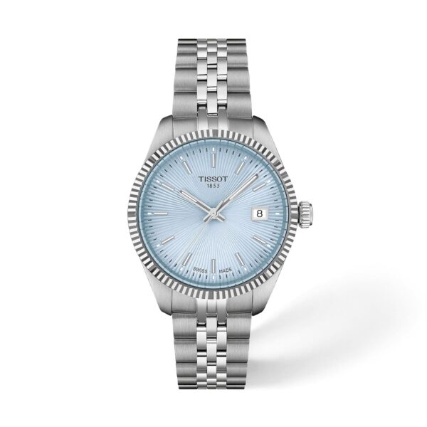 Reloj Tissot Ballade Mujer T1562101135100 Caja Acero Inoxidable 34 mm Esfera Azul Cristal de Zafiro