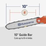 Sierra de Poste de Gas Husqvarna 122LKP 21.7cc Alcance 12 Pies Corta Hasta 8 Pulgadas Cadena X-CUT