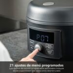 Tiger COL-A40U - Multicocina eléctrica compacta 8 en 1 de 2.6 cuartos con 21 menús programados (Negro)