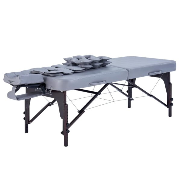 Mesa de Masaje Master Massage Bristol Airwave 10702MM Portátil con Bolsas de Aire Gris Paloma