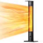 Calentador de Patio FLOWBREEZE 900H Infrarrojo 500 a 1500W 9 Niveles de Calor 42 Pulgadas con Control Remoto