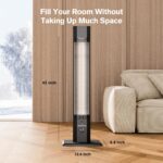 Calentador de Patio FLOWBREEZE 900H Infrarrojo 500 a 1500W 9 Niveles de Calor 42 Pulgadas con Control Remoto