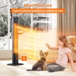 Calentador de Patio FLOWBREEZE 900H Infrarrojo 500 a 1500W 9 Niveles de Calor 42 Pulgadas con Control Remoto