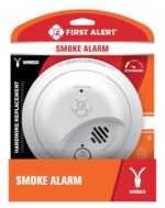 First Alert SMI100-AC, alarma de humo de interconexión de cable duro con batería de respaldo, paquete de 6
