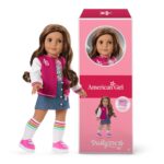 Muñeca American Girl Truly Me JFH09 18 pulgadas ojos marrones cabello castaño oscuro ondulado piel bronceada