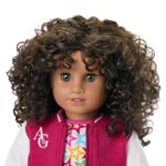 Muñeca American Girl Truly Me 132 JFB45 18 pulgadas ojos color avellana cabello rizado castaño oscuro piel bronceada